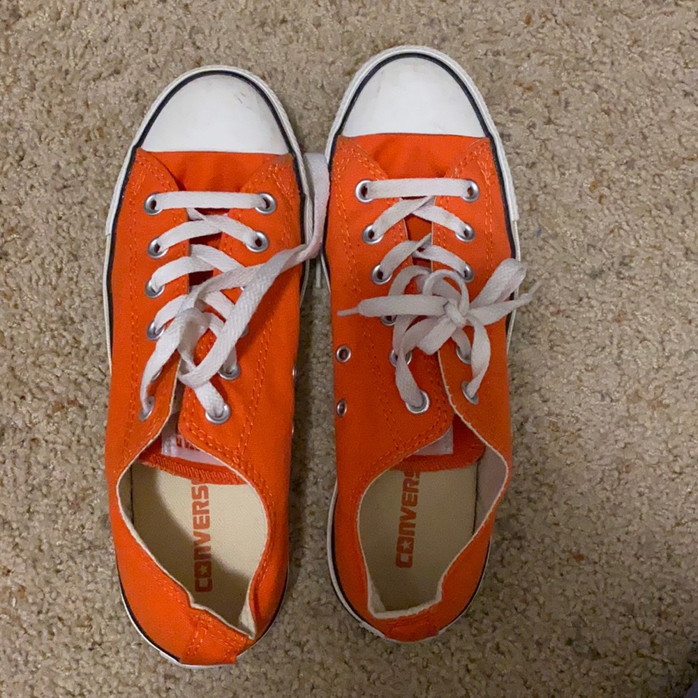 Orange Converse Allstar Sneakers